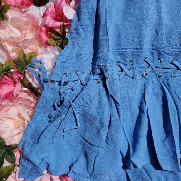 Blue Ruffle Top - Picture 2 of 2